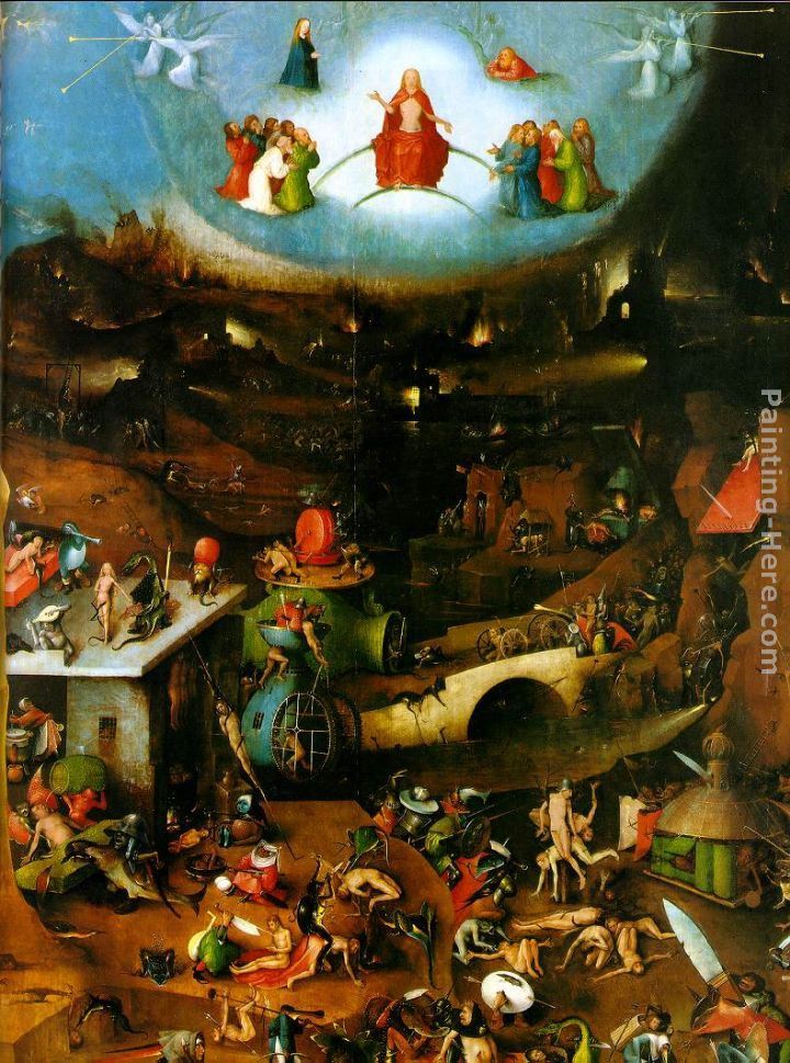 Hieronymus Bosch Last Judgement, central panel of the triptych